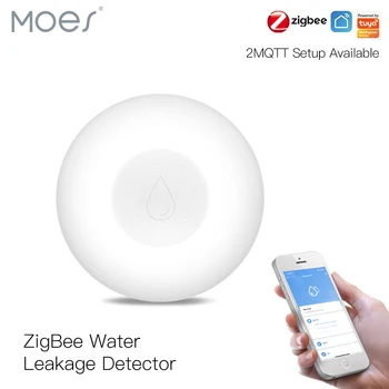 Zigbee Flood Sensor Waterlekkage Detector Water Tank Vol Alert Overloop Alarmsysteem Tuya Smart App Afstandsbediening