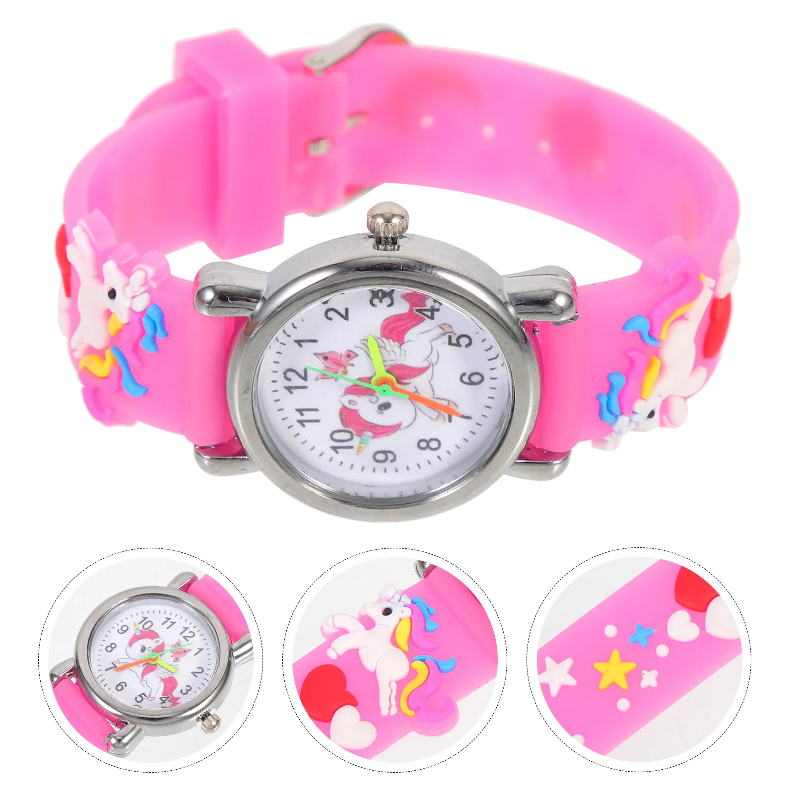 

Children's Watch Birthday Gift for Kids Watches Girls Ages 3-5 Toddler Long Term Use Gifts 6-8 Toys 4 Silica Gel