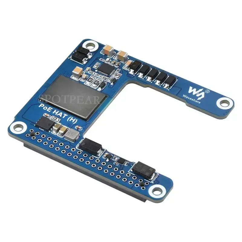 Waveshare Raspberry Pi 5 PoE HAT-5V/5A Power over Ethernet (802.3af/at) for Pi 5 & CM5 - Mini PoE+ Module via RJ45