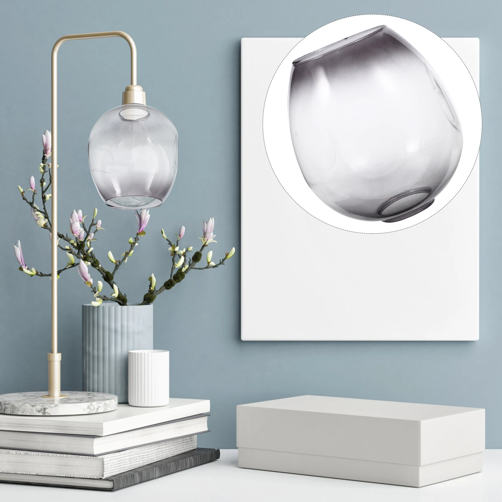 

Glass Pendant Shade Replacement Lamp Shade for Modern Light Fixtures Glass Globes Suitable for Bedroom Living Room