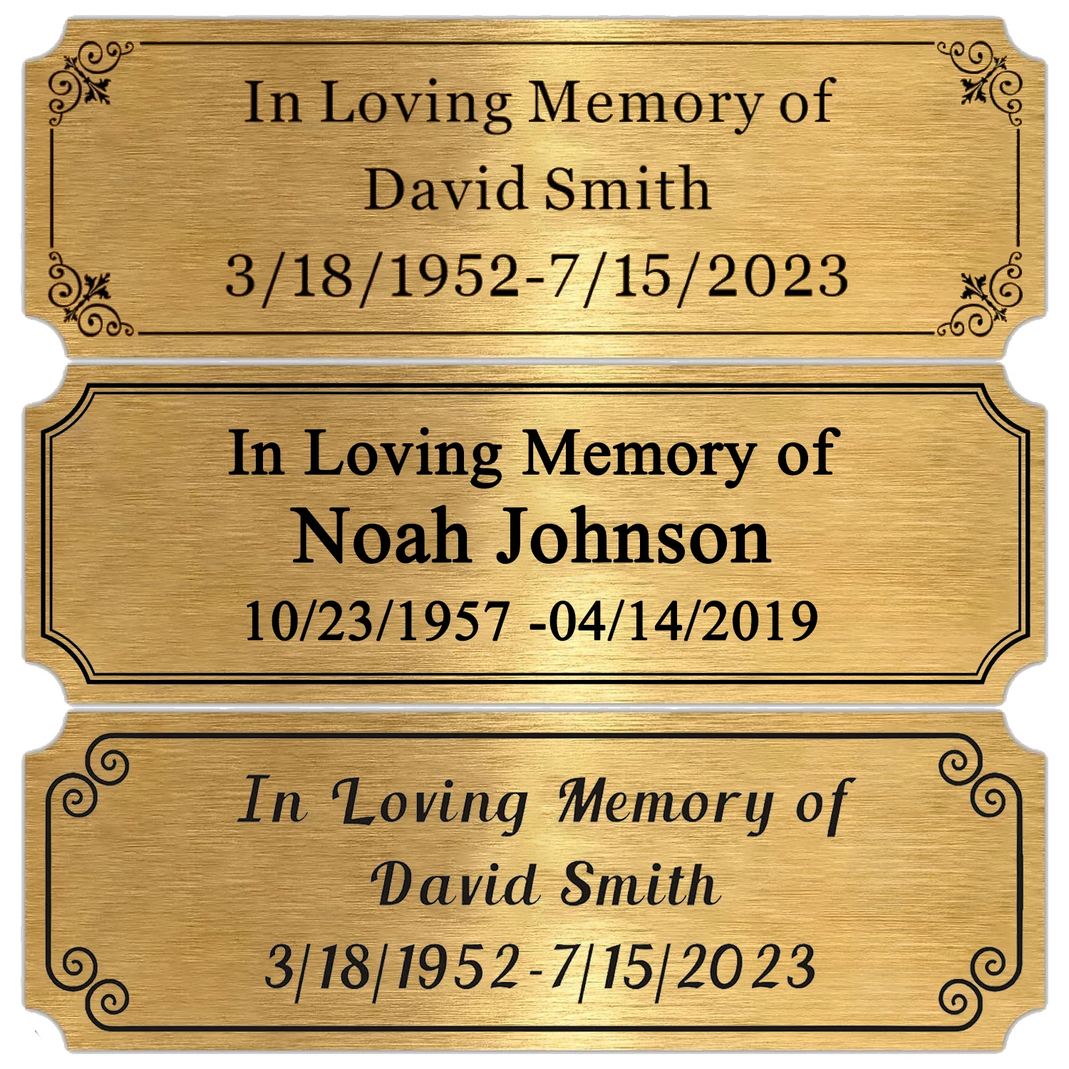 Engraved Name Plates, 1' X 3' Personalized Name Plate, Trophy Plates Engraved, Brass Plaque, Custom Name Plate