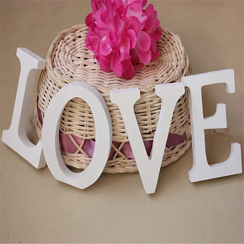 1Pc 8cm Holz Buchstaben Alphabet Wort Name Design Kunst Handwerk Dekorative Buchstaben & Zahlen DIY Geburtstag Hochzeit Schlafzimmer wohnkultur