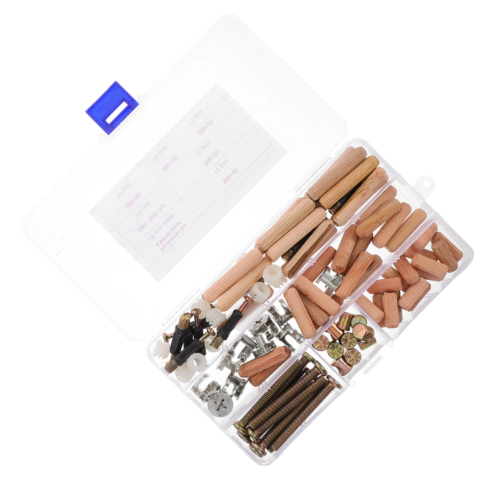 95 Uds. Tornillos y pernos para muebles, tuercas, tornillos, piezas de litera, Kit de repuesto, conjunto de herrajes para cama de cuna, solución de pernos para cama