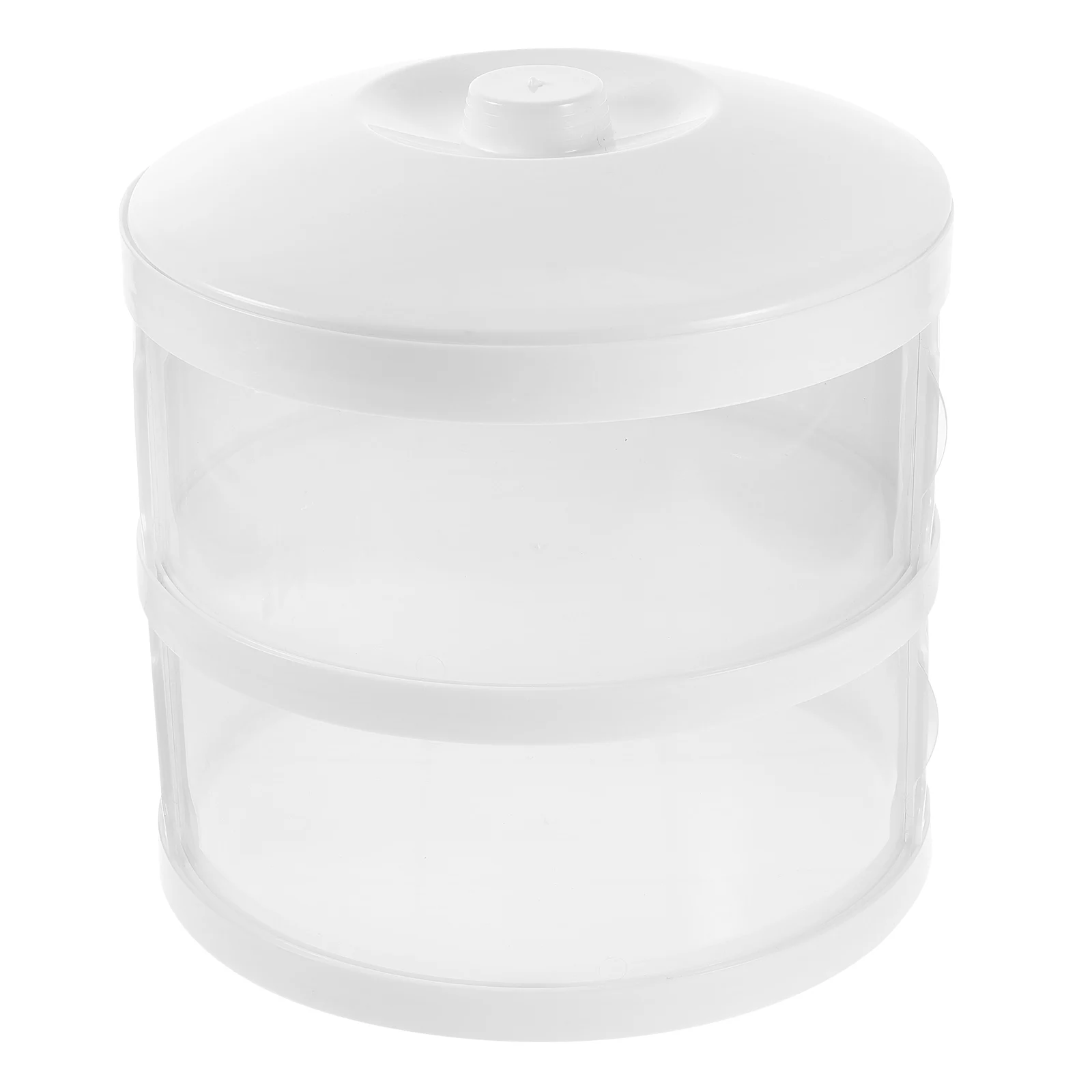 

1pc Multi-Layer Dish Cover Stackable Transparent Food Protector Sliding Door Fresh Keeping Vegetables Storage Box Kitchen Tool
