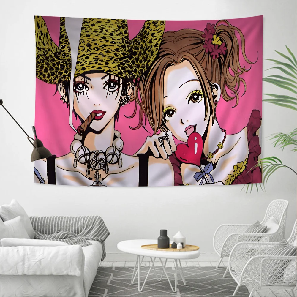 Nana Osaki Printed Large Wall Tapestry Art Science Fiction Room Home Decor Decor Blanket