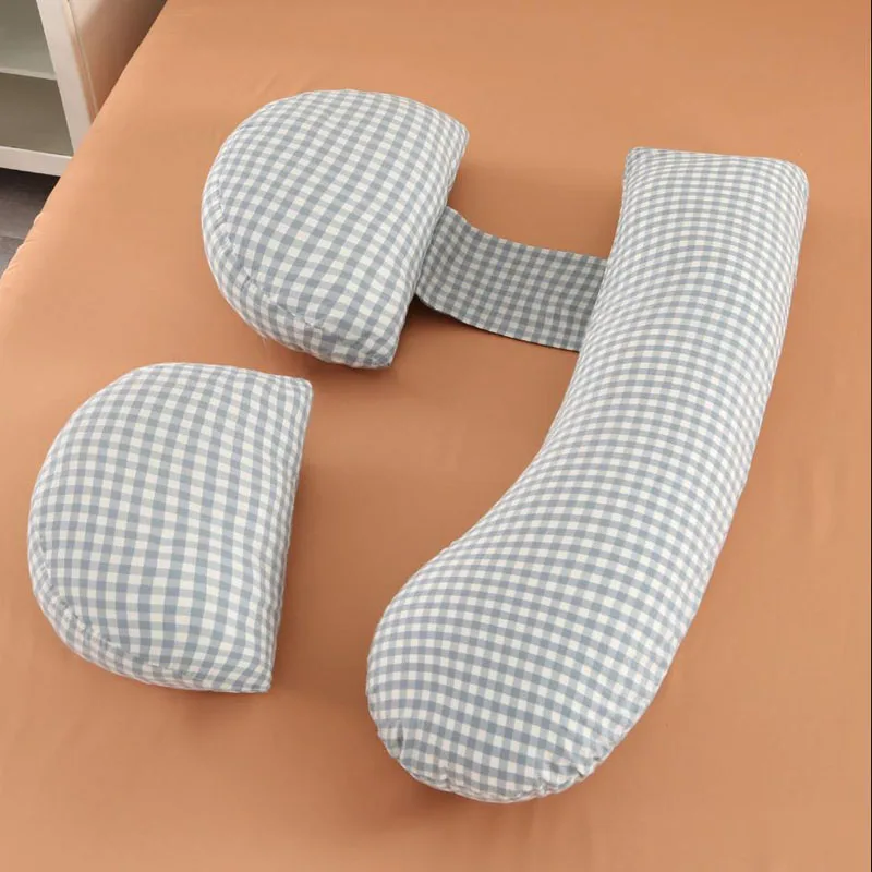 Pure Cotton Breathable Pregnancy Pillow Detachable Maternity Pillow Waist Protection Supporting Abdomen Pregnant Women Pillow