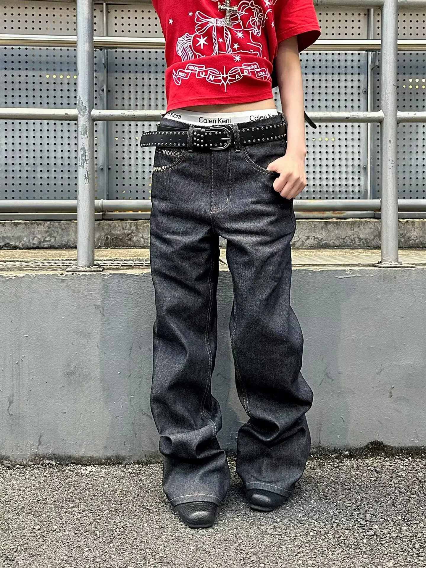 2026 Slimming High-waisted Jeans for Women Pear-shaped Loose-fit Straight-leg Bell Bottoms Plus-size Female Denim Trousers New