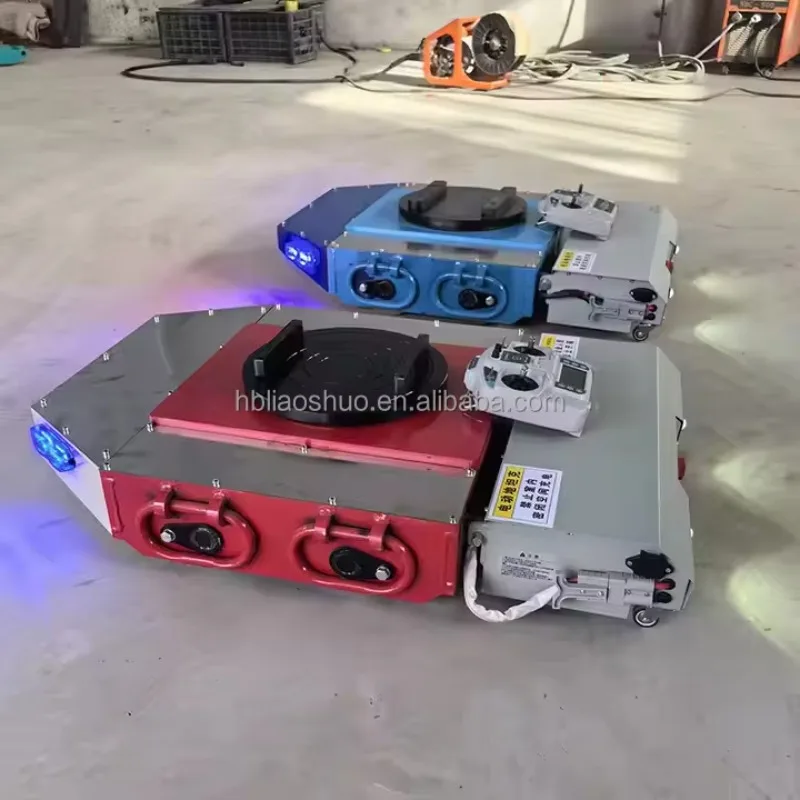 

Heavy- 30 Ton Cargo Trolley Remote Control Electric Truck 10 Ton Tank Vehicle Universal Wheel Cargo Mover New for Transport