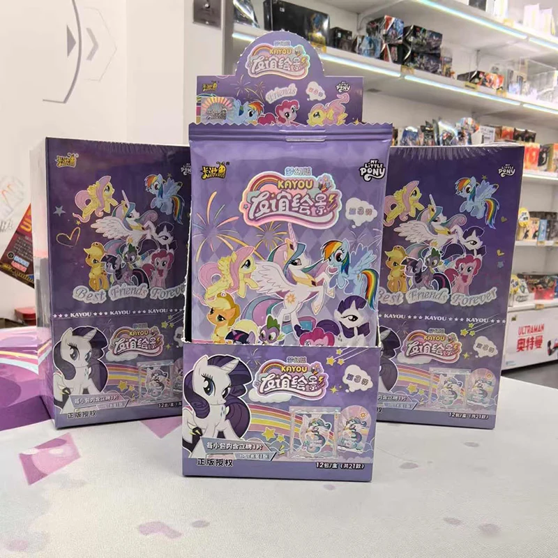 

Официальные стоячие фигурки My Little Pony, коллекция дружбы, полная серия, акриловая сборка, дисплей, детская игрушка, подарок на день рождения