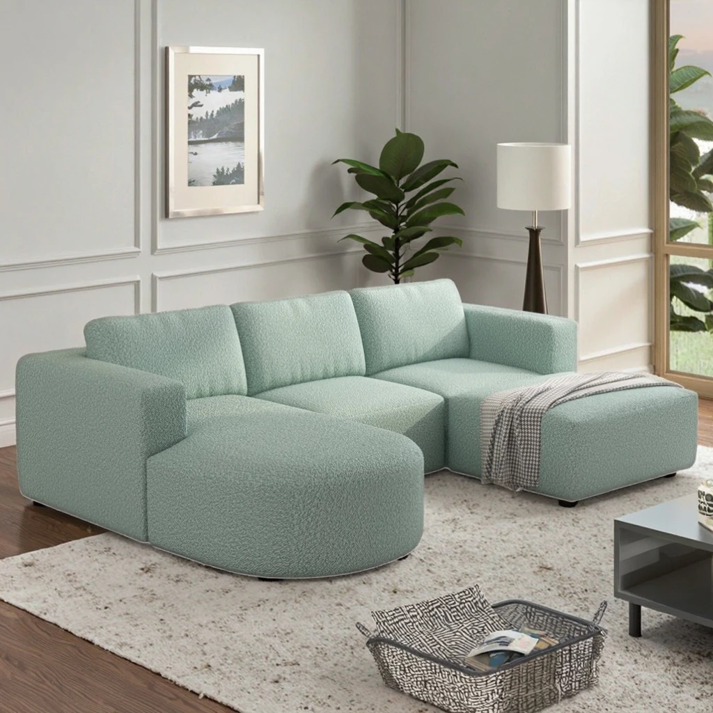 #Factory Direct Tufted Corner Sofa Set Indoor Living Room Apartment Use Upholstered with Sponge Fill Freight Options Available