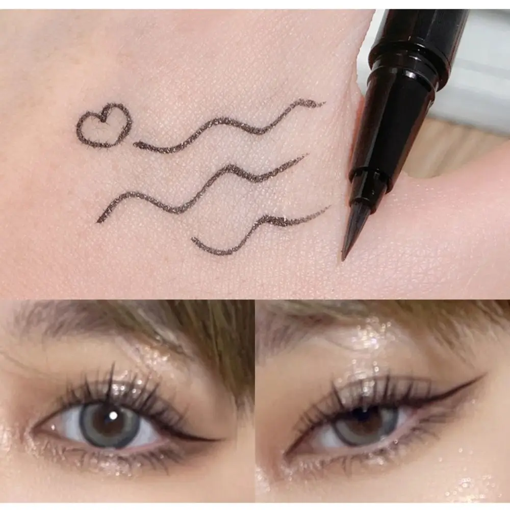 New Quick Drying Eyeliner Not Bloom Natural Eye Liner Pencil Eyes Makeup Long Lasting Black Eyeliner Women