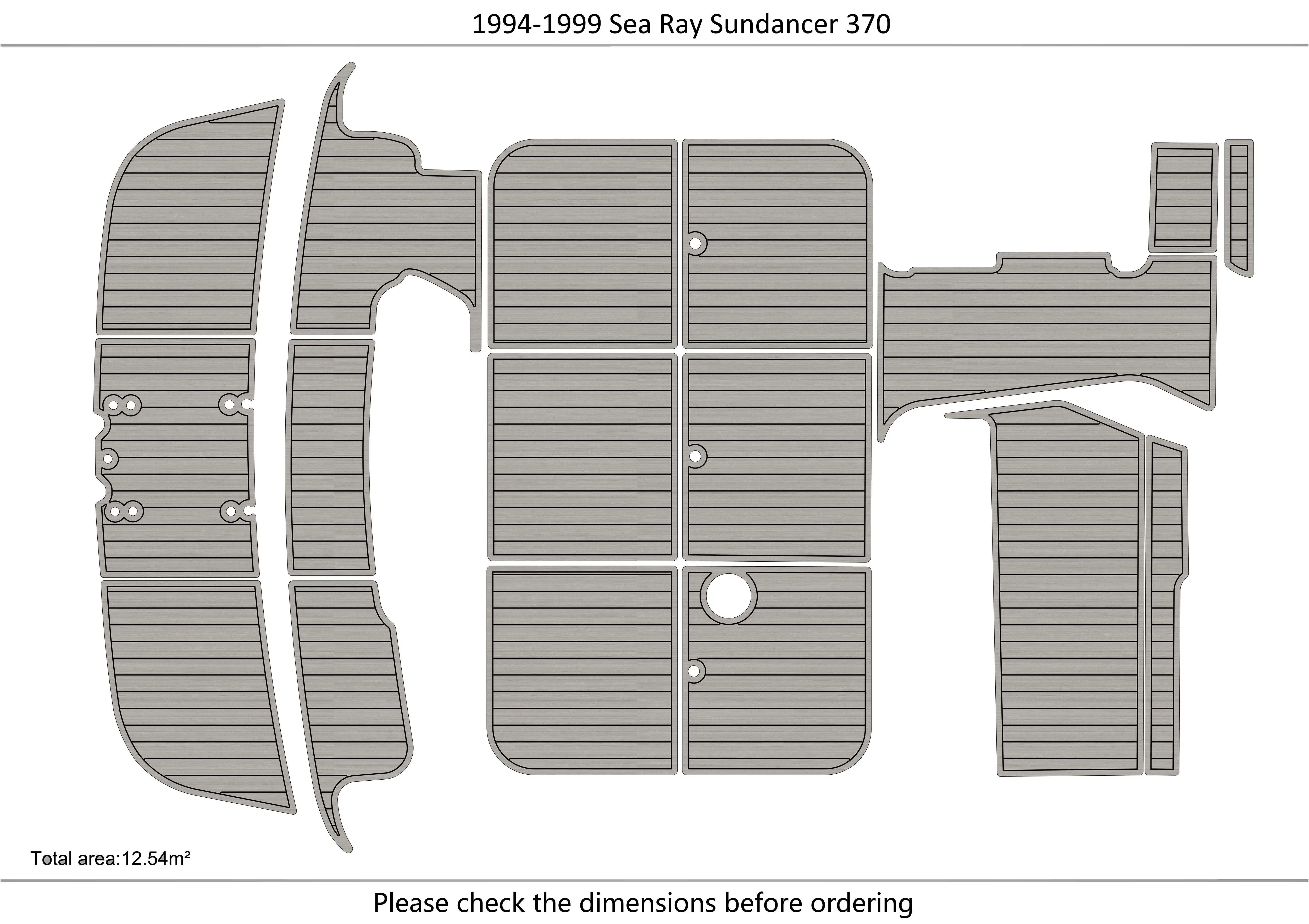 1994-1999 Sea Ray Sundancer Cockpit swimming platform 1/4