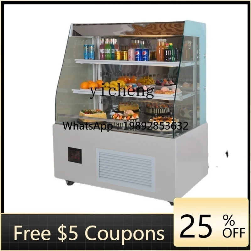AB Wind Screen Counter Cake Counter Fresh Cabinet Refrigerated Display Cabinet Fruit Drinks Yogurt Freezer Display Cabinet