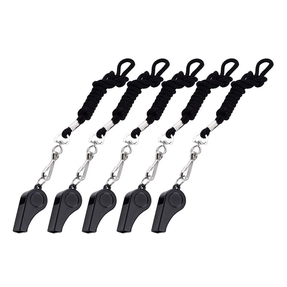 

8pcs Metal Whistle for Kids with Rope Loud Sound Ideal for Camping Hiking Sports Emergency Survival Supplies Safety Gear
