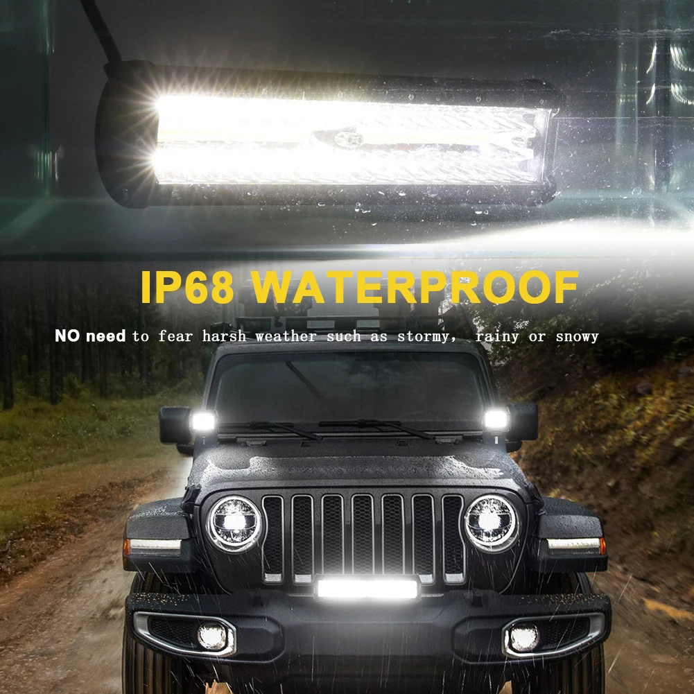 NAOEVO lampu LED Off road 4x4, - Led Work Light Bar 12 Inch Offroad ulasan dan harga