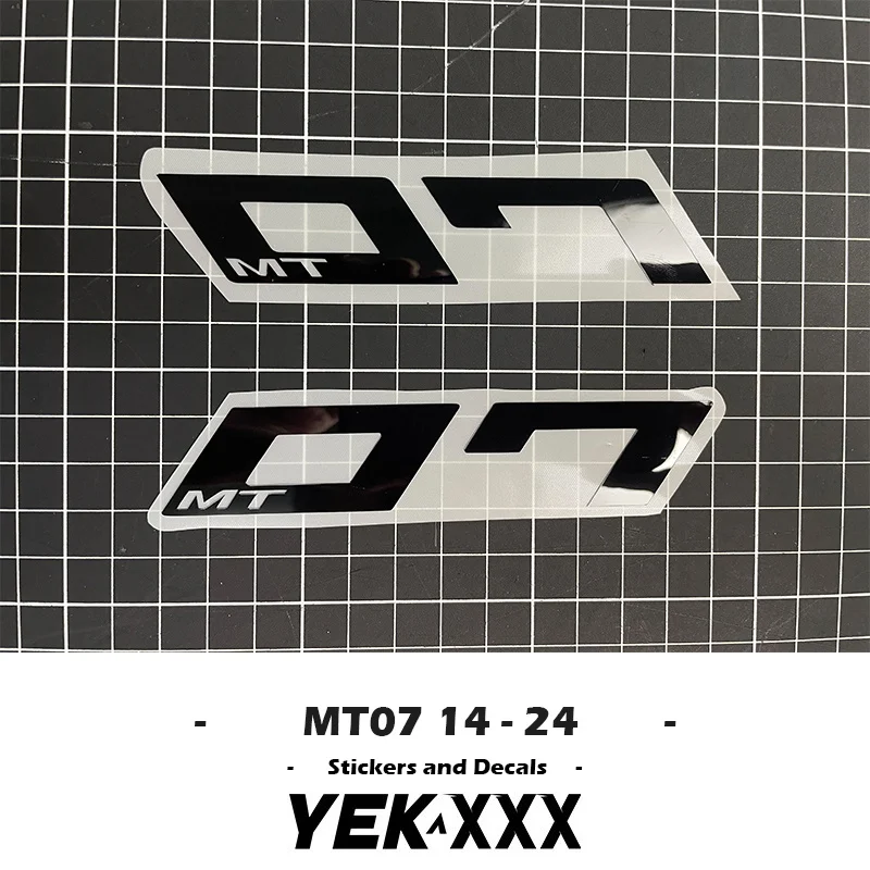 

MT-07 FZ-07 Rear Tail MT Sticker Decal Hollow For YAMAHA MT07 FZ07 12cm X 2 14-24 New Motorcycle Fairing Shell Sticker Decal