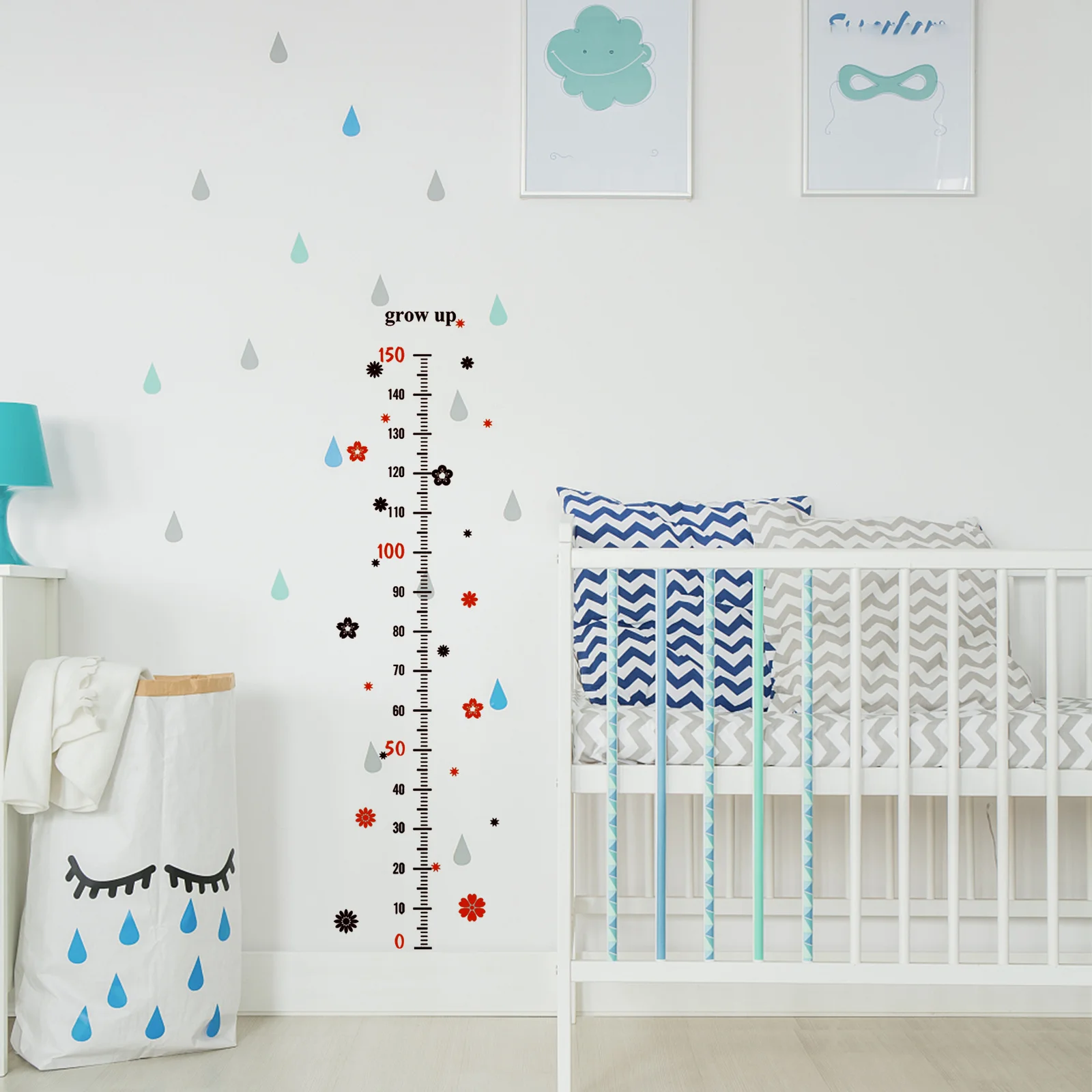 

Cute Animal Height Wall Stickers Self Adhesive Growth Chart for Kids Bedroom Nursery Decor Measuring Stick for Children