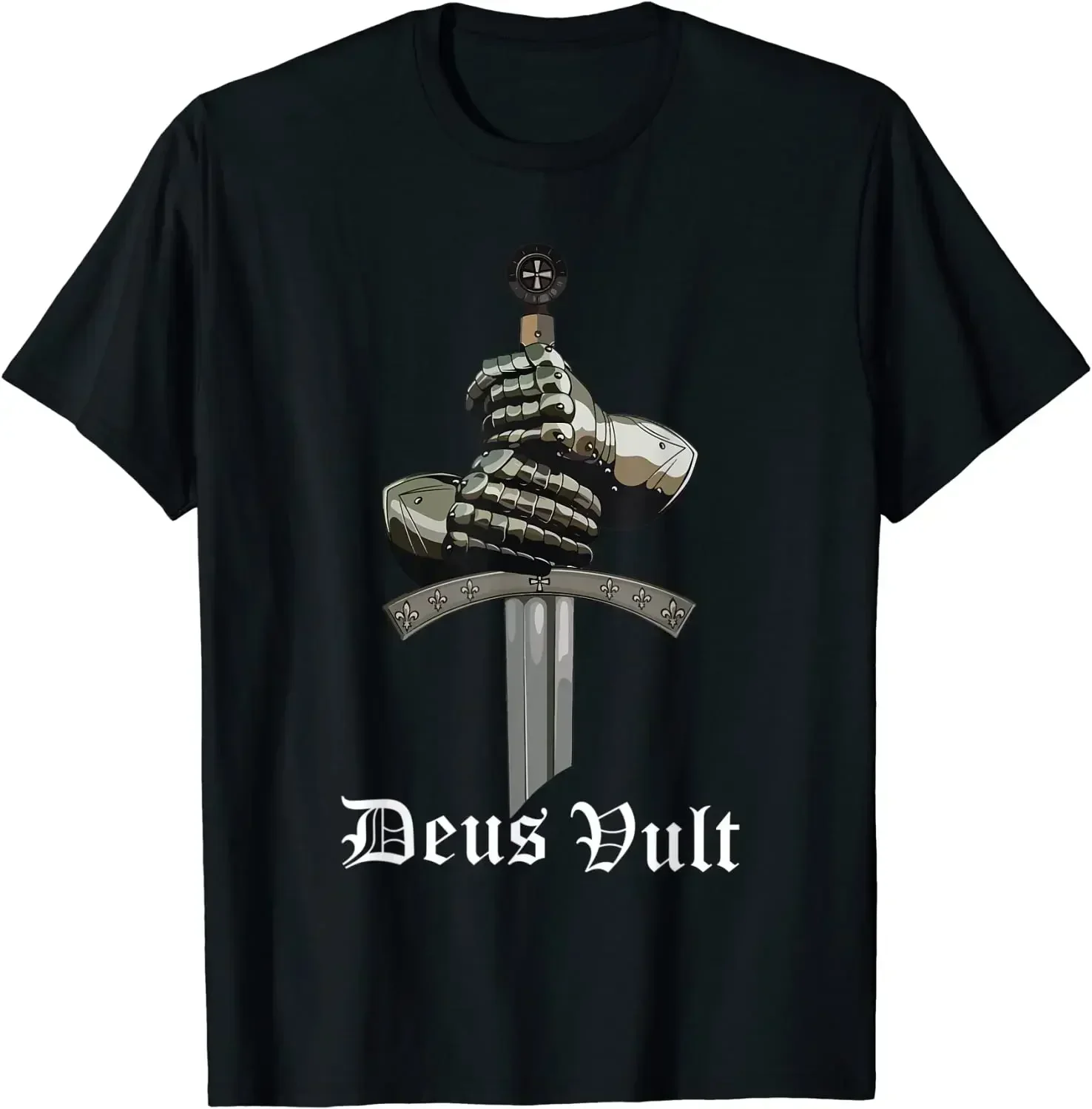 O-Neck Short Sleeve Casual Mens oversized vintage graphic t shirts  Vult Catholic Crusader Knights oversized T-Shirt Cotton