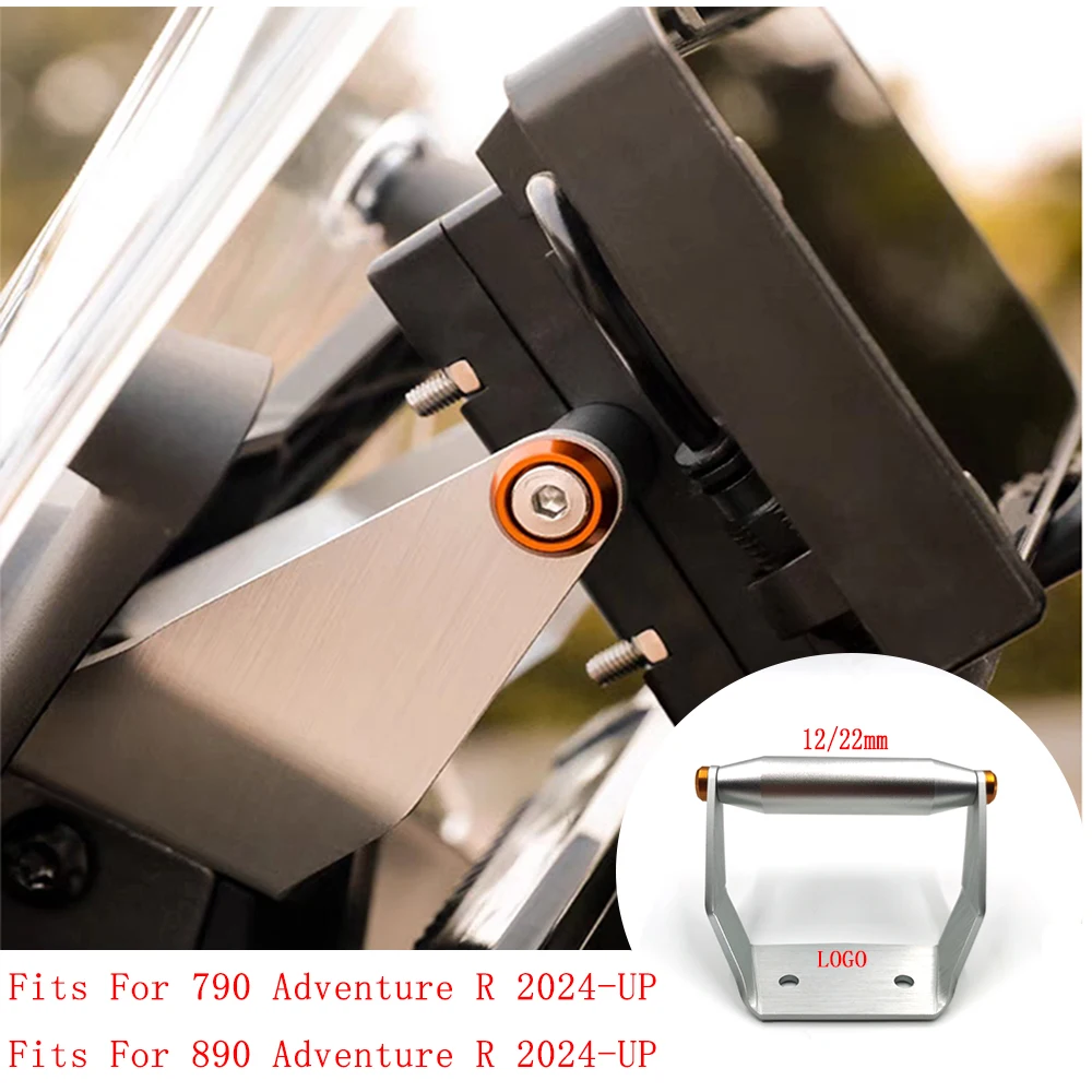 

2024 For 790 890 Adventure ADV R Cellphone Phone GPS Navigation Mount Bracket Motorcycle Handlebar Bar Extension Stand Holder