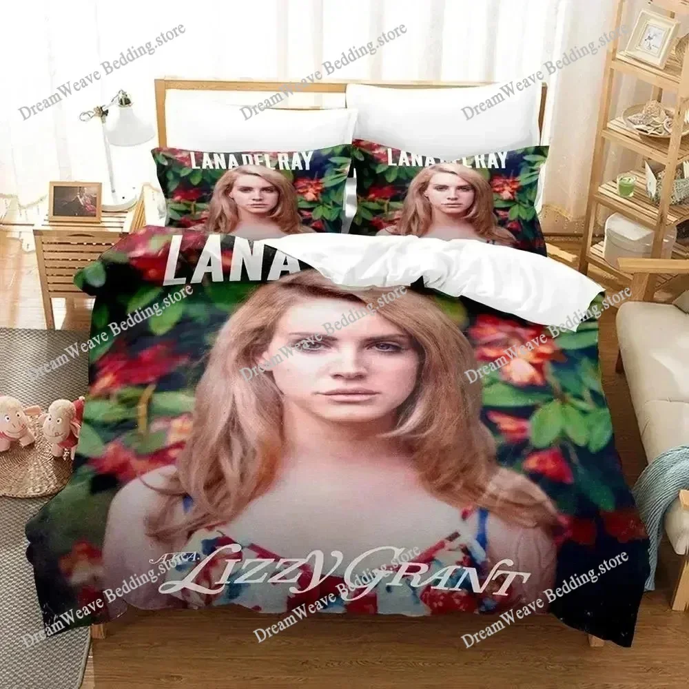 Lana Del Rey Printed Bedding Sets Exquisite Bed Supplies Set Duvet Cover Bed Comforter Set Bedding Set Luxury Birthday Gift