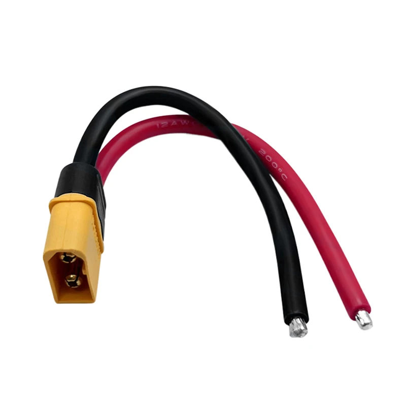 New XT60 Male Female Conversion Plug Connection Cable 12AWG Battery Connector With Silicone Extension Wire