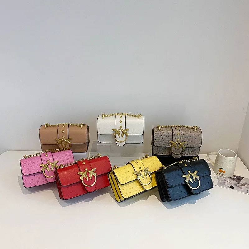 حقيبة صغيرة أنيقة جديدة للنساء | حقيبة مربعة منقوشة مطرزة فاخرة، سلسلة كروس عصرية غير رسمية #6