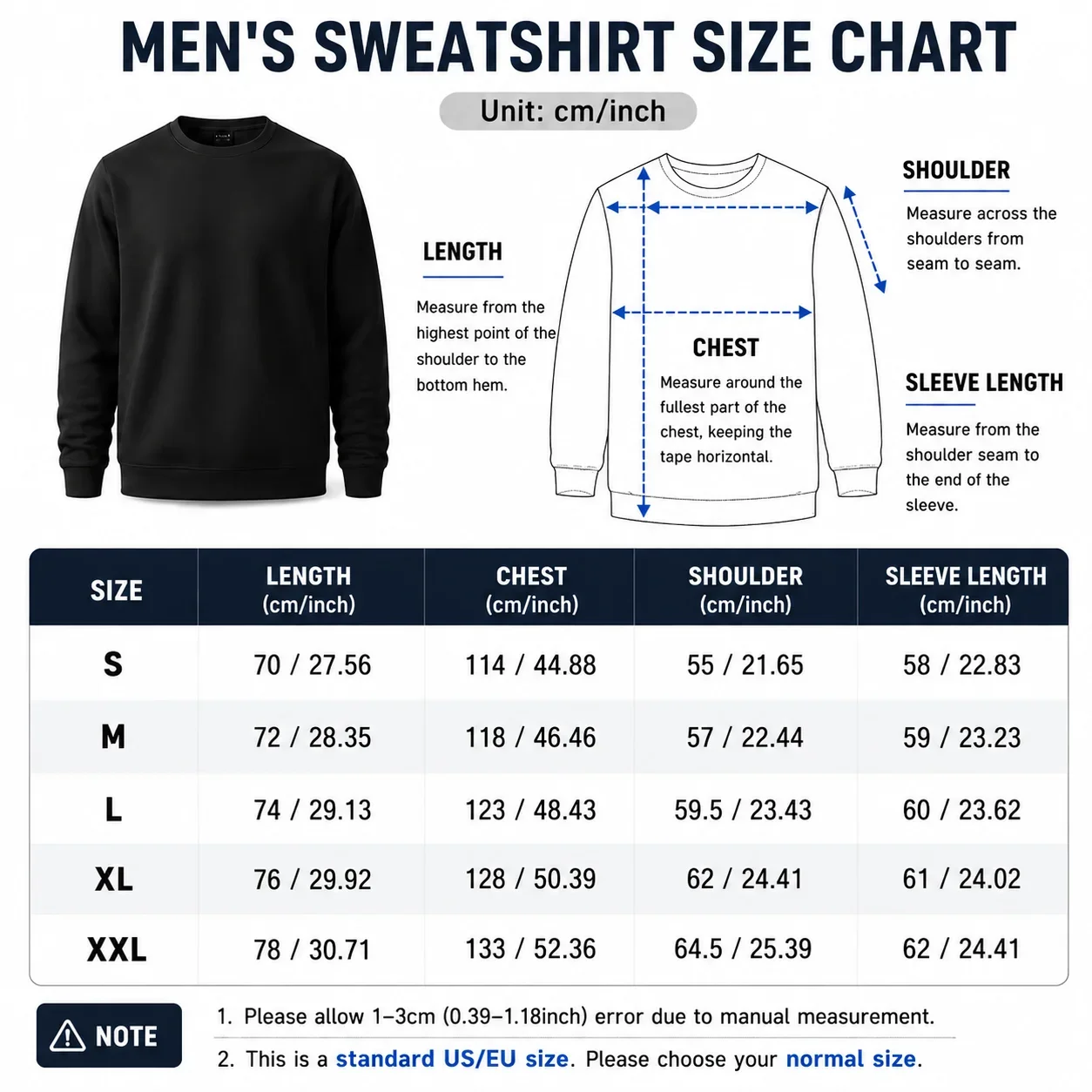 Herren Freizeitpullover mit Rundhalsausschnitt und langen Ärmeln, Sweatshirt mit New York Brooklyn Schriftzug- und Abzeichen-Grafikdruck, S-XXL – Detail 1