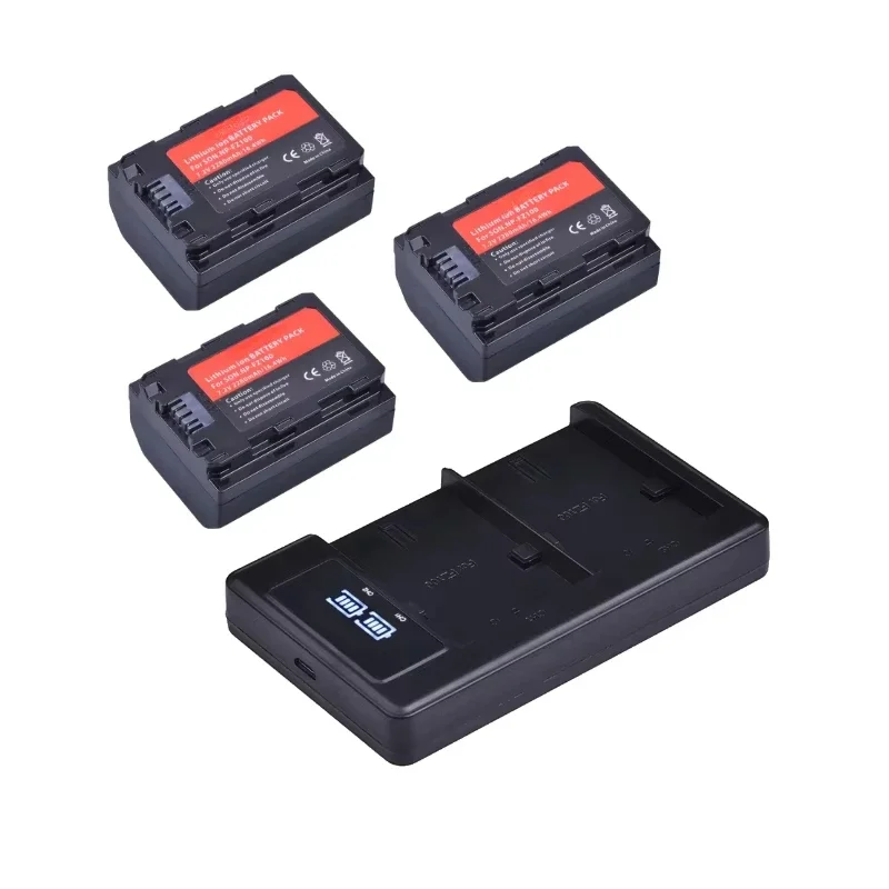 Brand New 2280mAh NP-FZ100 FZ100 Battery Charger for Sony ZV-E1 Alpha A7III A7R III A9 A6600 A7 IV A7R IV A6700 A7M4 A7r3 Batmax