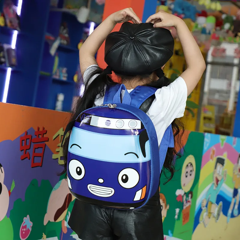 Cute Children Schoolbags for Girls Boys Kid\'s Cartoon 3D Car Shape Backpack Waterproof Kindergarten Shoulders Bag Cool Baby Gift