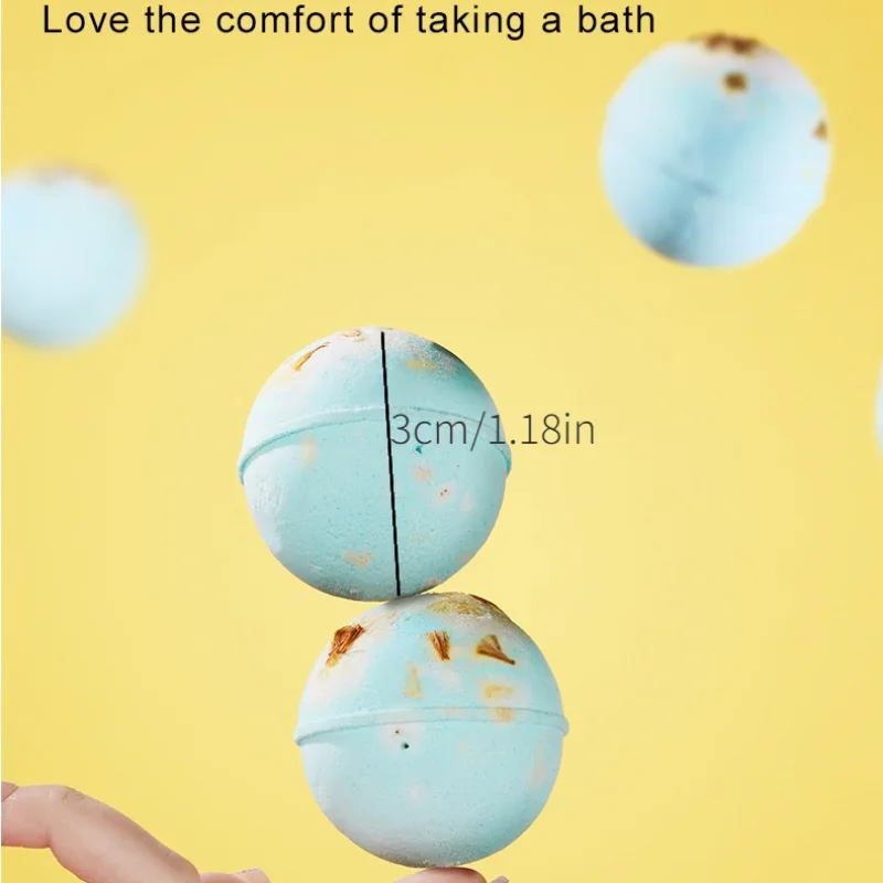Bombas de baño para regalo, aceites esenciales naturales, Bola de baño corporal limpia, hidratante, regalo hecho a mano para novias, madres, mujeres
