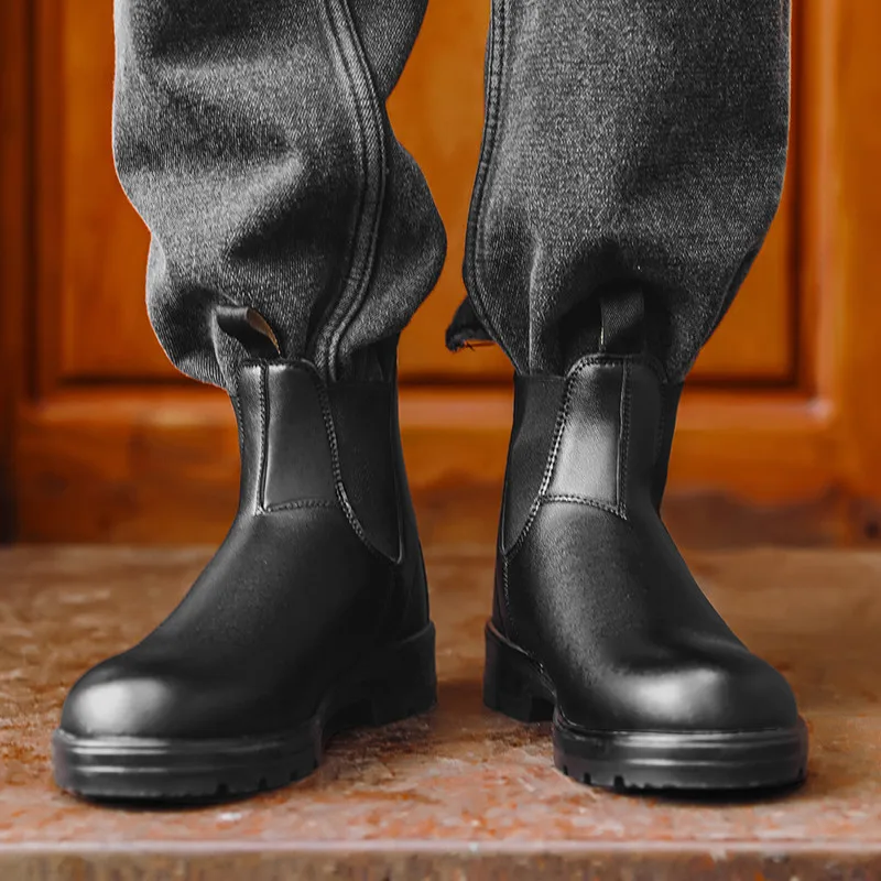 Zapatos Unisex de Moda 2026, Botas Antideslizantes para Exteriores, Botas de Cuero Retro para Parejas, Botas Vaqueras de Invierno para Exteriores, Botas Masculinas, Zapatos Hombre