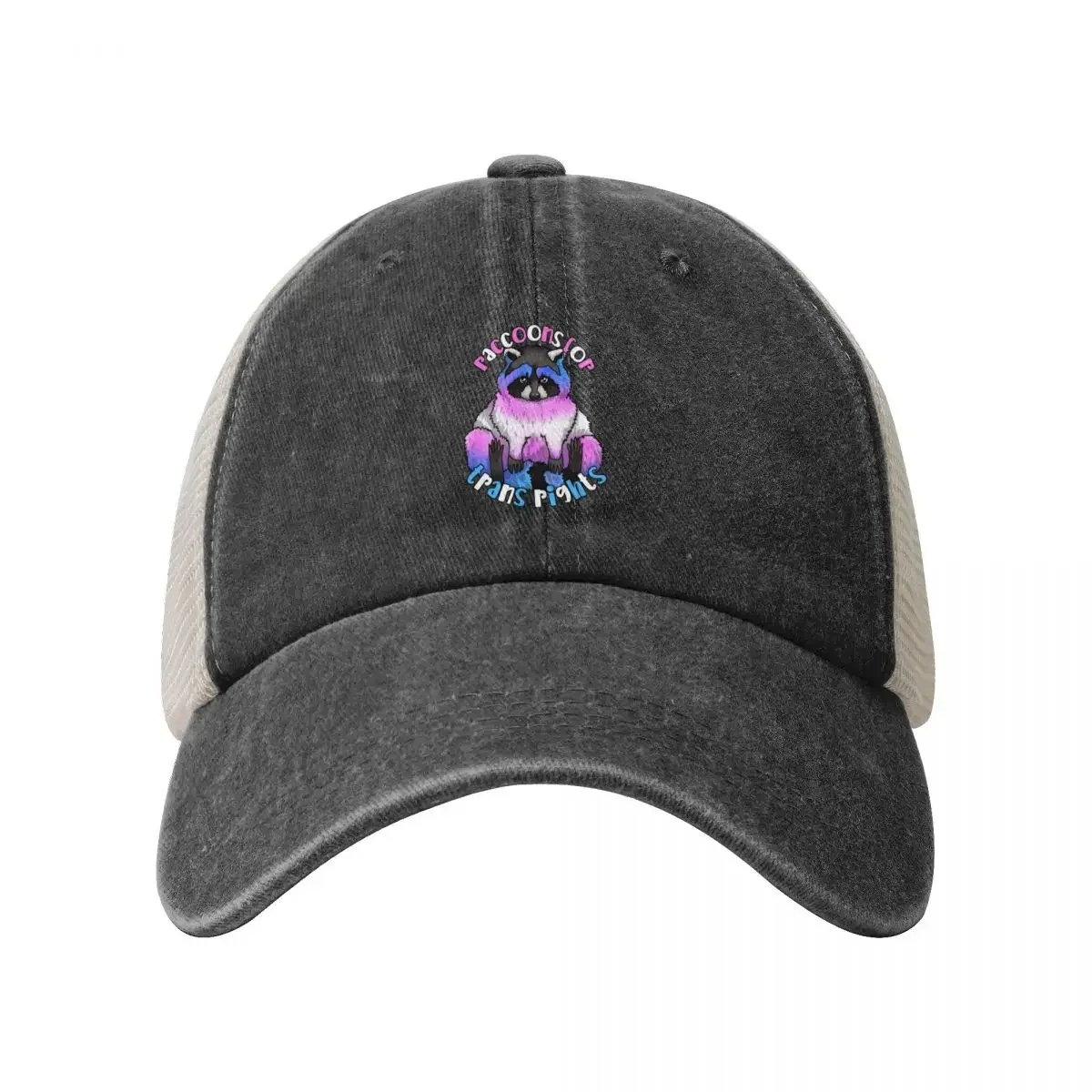 Raccoons For Trans Rights 2023 Baseball Cap Sun Cap fishing hat Men's Hats Women's