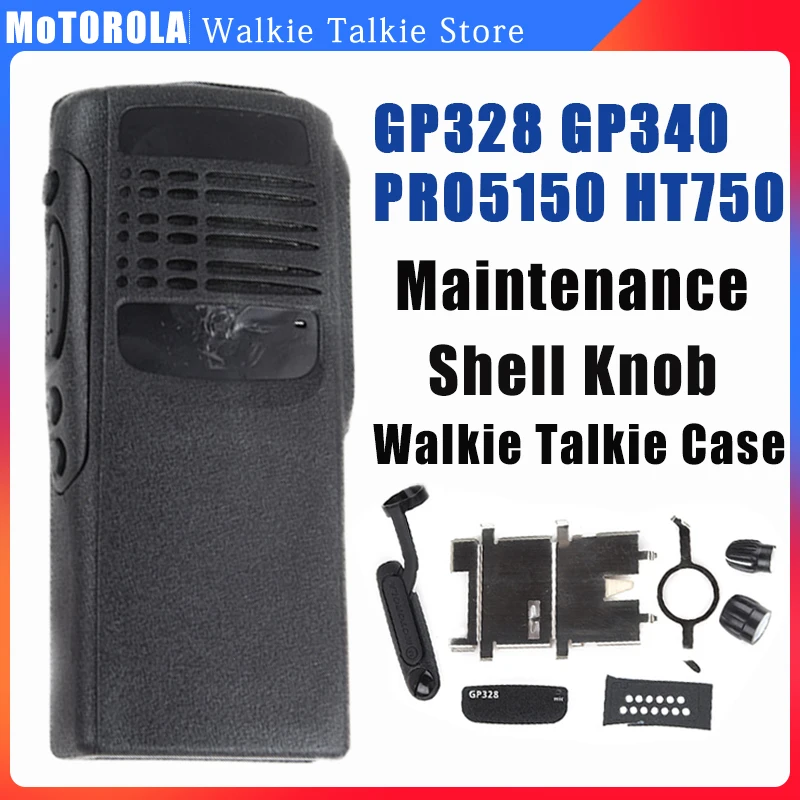 Walkie Talkie Case Repairable Parts Maintenance Accessories Shell Knob for GP328 GP340 PRO5150 HT750 ptt button for Radio