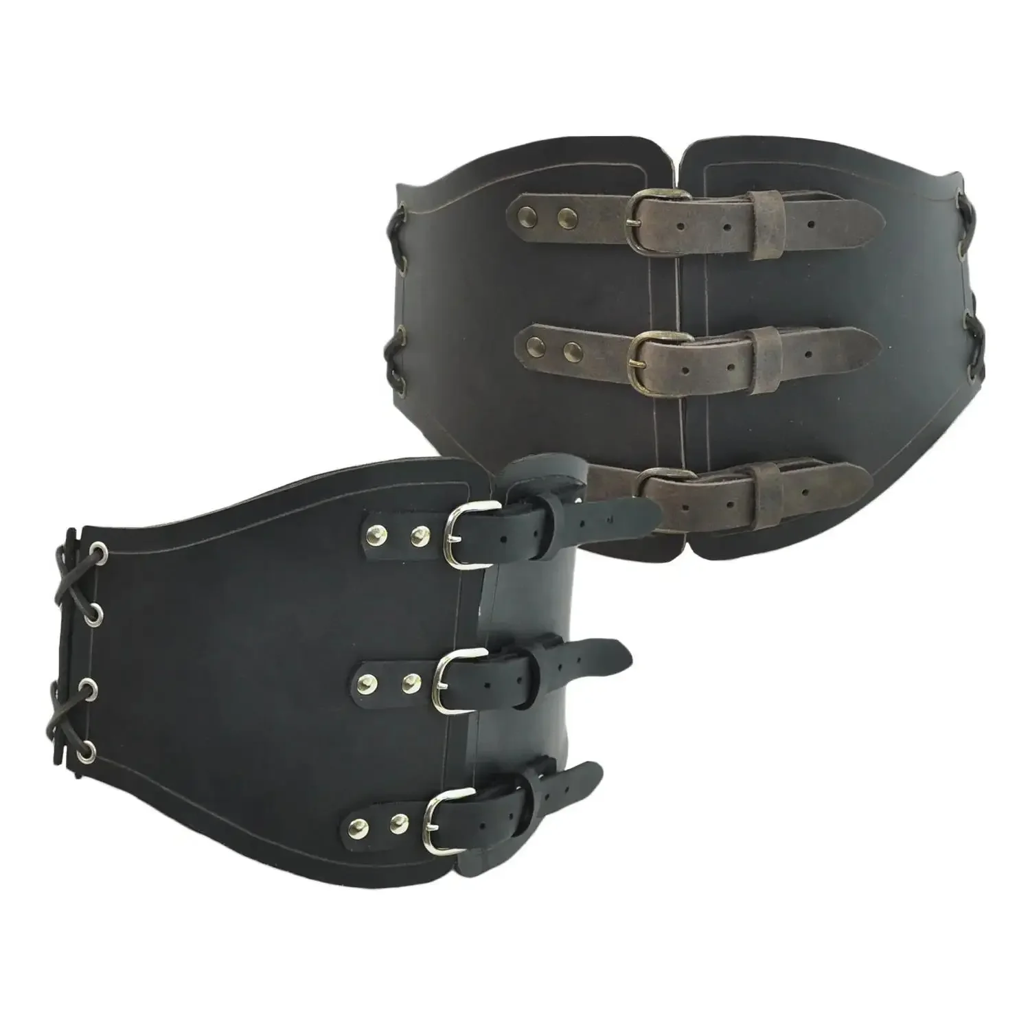 Ceinture d'armure en cuir pour hommes et femmes, pochette en cuir large, style médiéval, style Steampunk, Cosplay, chevalier Viking Antique, accessoires pour Larp