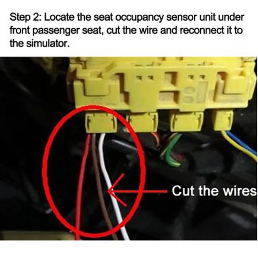 The passenger seat occupancy pad bypass ABS sensor simulator is suitable for the entire BMW E60 E90 X6 X5 series (1997-2010)