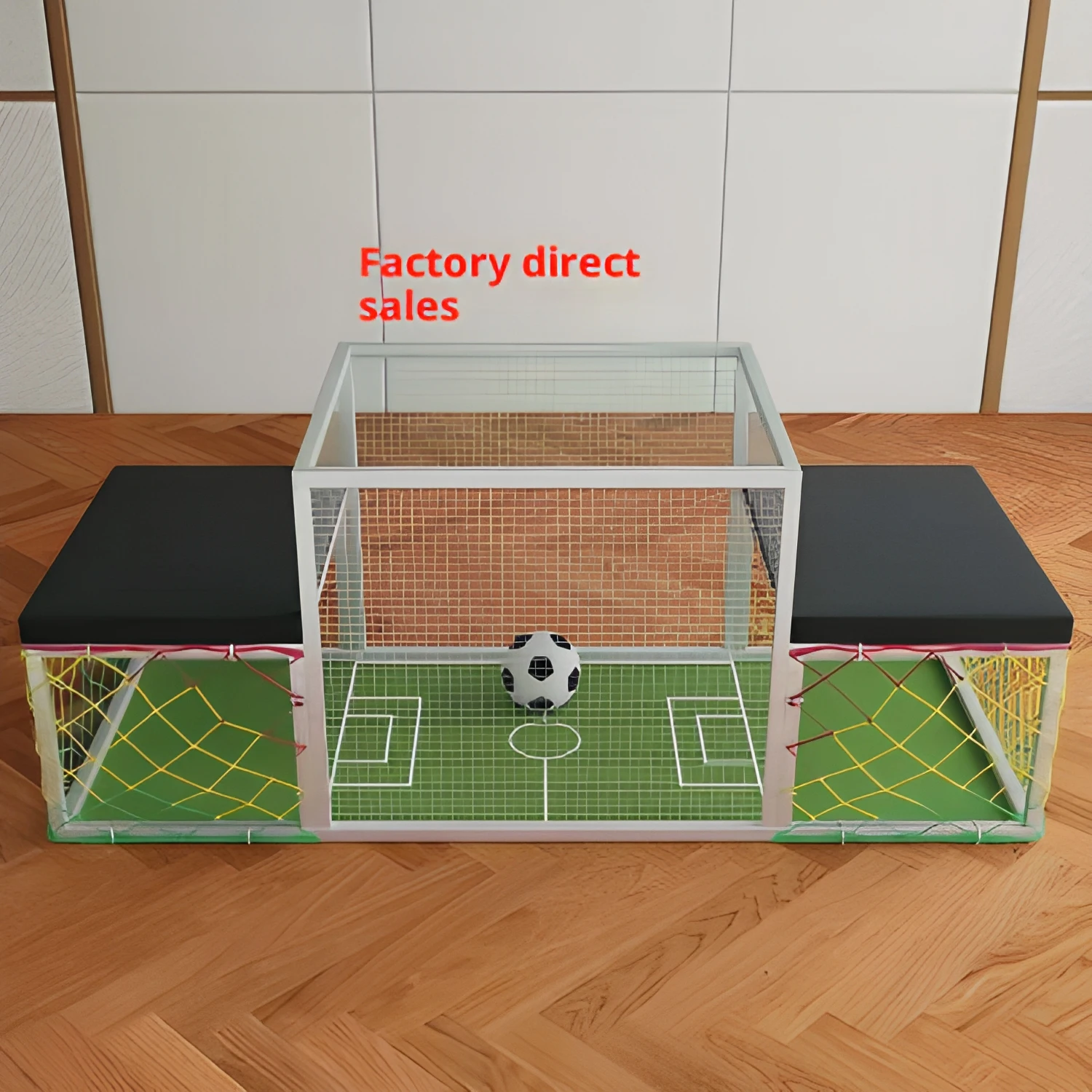 Two-player Table Football Machine with Galvanized Steel Pipe for Family Entertainment and Home Gym Indoor Use