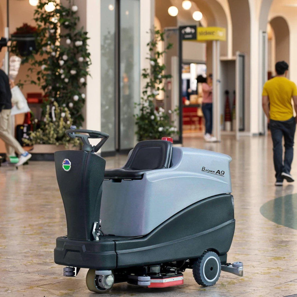 Light Touch Button Panel, Sensitive and Durable Work Lasts and Easy to Adjust Ride-on Floor Scrubber