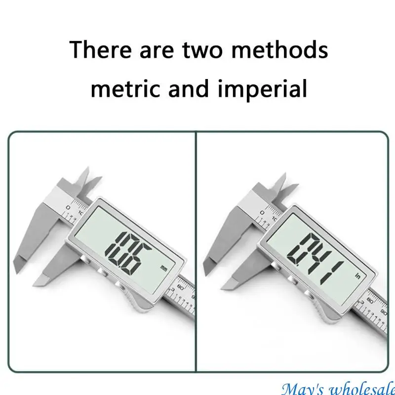 LCDバーニアキャリパーマイクロメーターゲージ0-150mm厚さ直径測定ツール448A