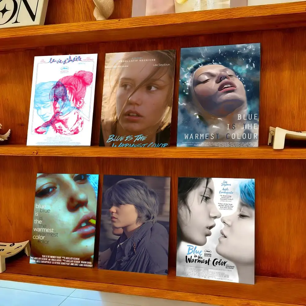 B-Blue Is The Warmest Colour Poster HD Art Sticky Wall Waterproof Home Bedroom Bar Aesthetic Decoration Perfect Room Decor