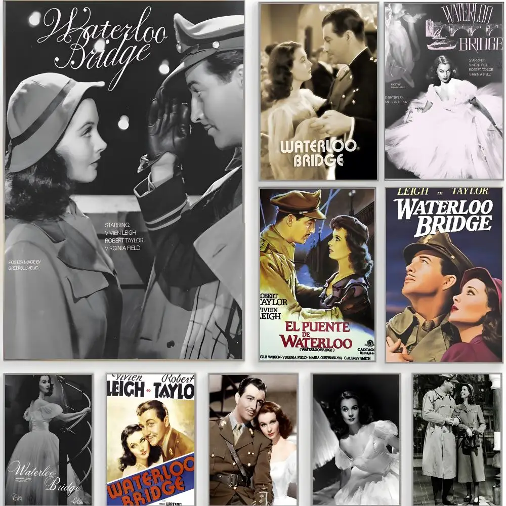 romance drama w-waterloo bridge Poster Classic Wall Art  Home Decor  Peel and Stick Unframed