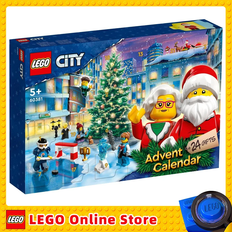 LEGO 60381 City Advent Calendar 2023 Building Blocks for Kids, Boys, and Girls Ages 7+ Birthday Christmas Gift (258Pieces)