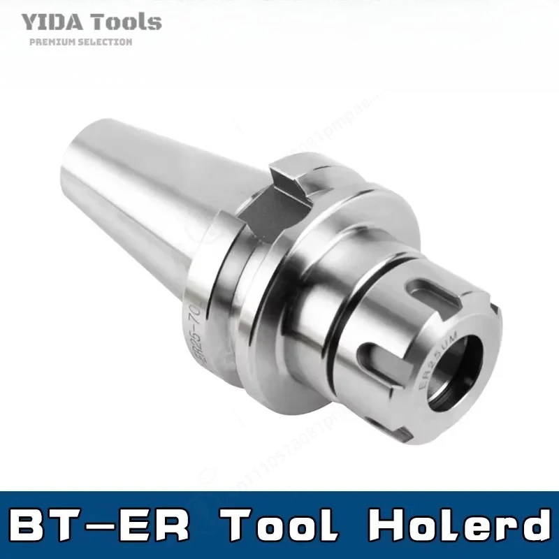 1PC BT30 BT40 ER11 ER16 ER20 ER25 ER32 ER40 70L 100L 0.003 Precision Knife Shank for CNC Machining Center Spindle Tool Holder