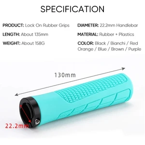 MTB Bicycle Grips BMX Handles, Bike Gauntlet, Lock on Handlebar Cover, Motorcycle Grip, BMX Bicycle Accessories, 22mm Main Main Sales Bike Bike MTB - №10