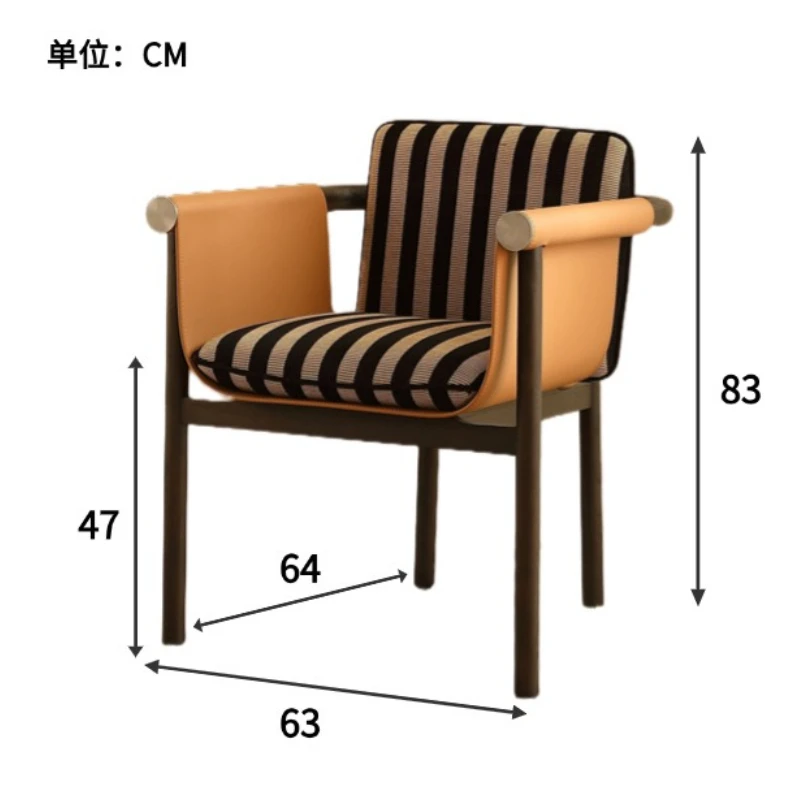 Saddle Leather Dining Chairs Luxury Comfortable Party Accent Dining Chairs Advanced New Style Home Furniture Silla Comedor Lscy