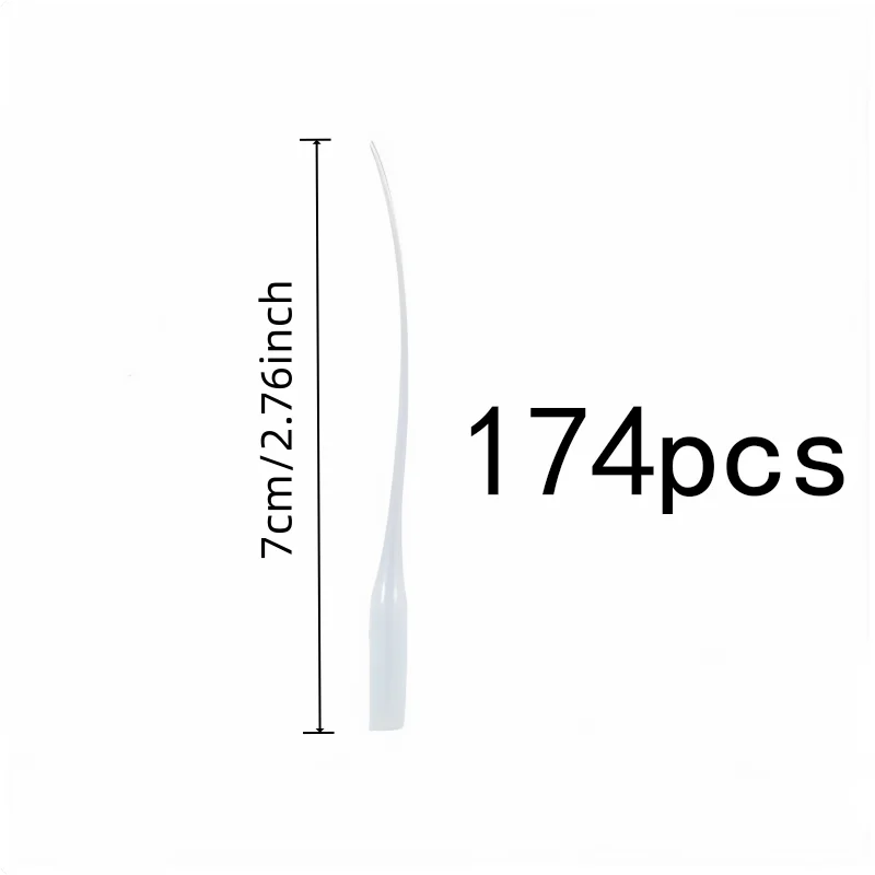Precise Flow Control Extended Nozzle Droppers, 174 pcs, Lab Micro Dispensing, Extended Flexible Tube for Lab Micro Dispensing