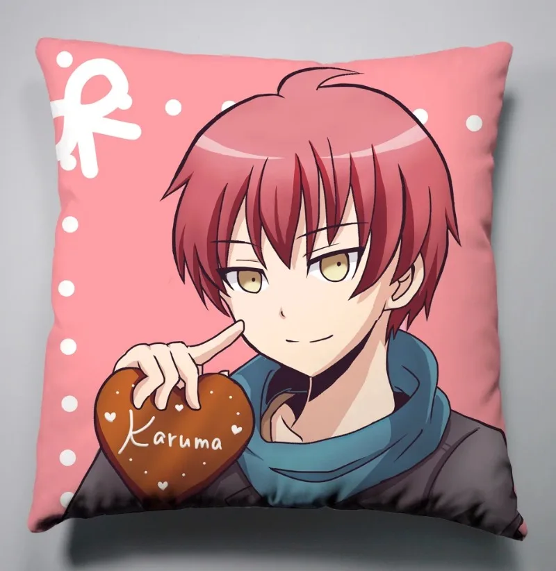 Anime Manga Assassination Classroom Silk Pillowcase Pillow Case Cover Seat Bedding Cushion