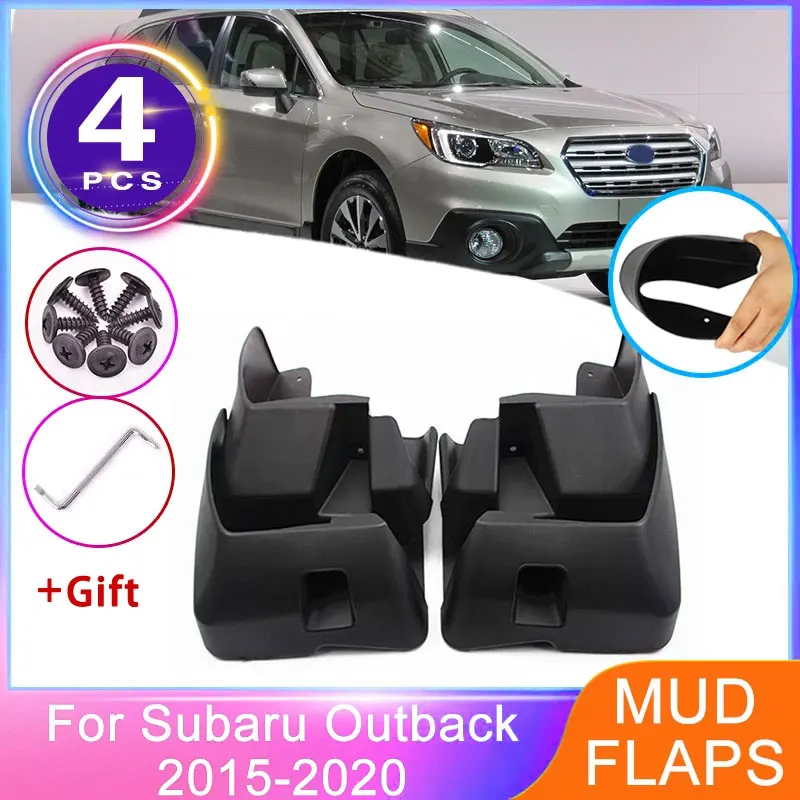 For Subaru Outback BS 2015~2020 4x Front Rear Mudguard Mud Flaps Fenders Splash Guards MudFlaps Wheel Protector Car Accessories