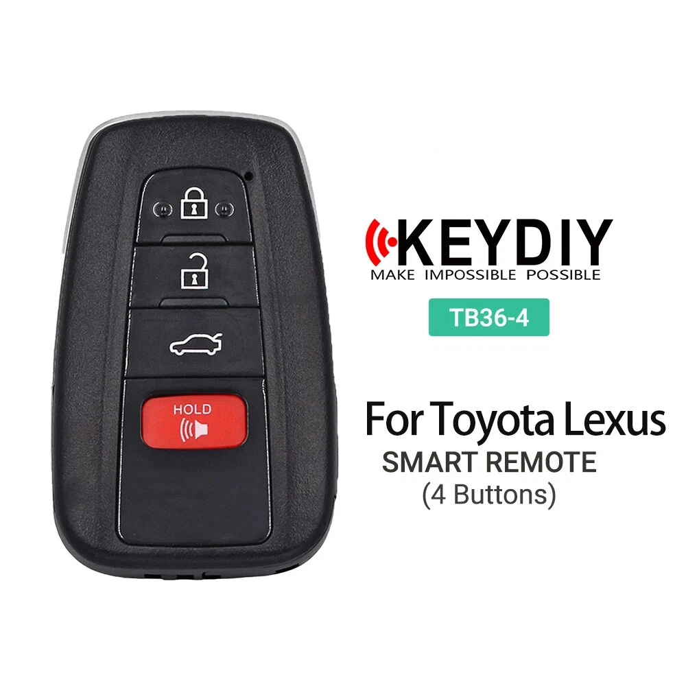 

Universal KEYDIY KD TB36-2/3/4 Smart Key Remote Control With 8A Transponder Chip For Toyota Corolla RAV4 Camry/Lexus Car Keys