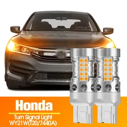 2pcs LED Turn Signal Light Blub Lamp Canbus WY21W T20 7440A For Honda Civic Accord 10 Fit Jazz CR-Z FR-V HR-V Insight Legend