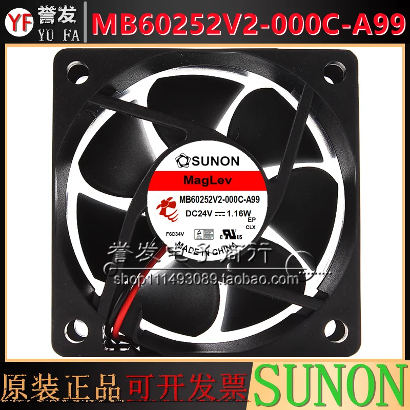 

НОВЫЙ ОРИГИНАЛЬНЫЙ MB60252V2-000C-A99 24 В 1,16 Вт 6025 60x60x25 мм ОХЛАЖДАЮЩИЙ ВЕНТИЛЯТОР РАДИАТОР